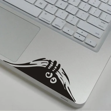WS-black (87) Милая Виниловая наклейка для ноутбука s для MacBook Air 13 Pro 13 15 Tablet PC notebook наклейка для hp/Dell/Asus черная частичная компьютерная наклейка - Цвет: WS-black (87)