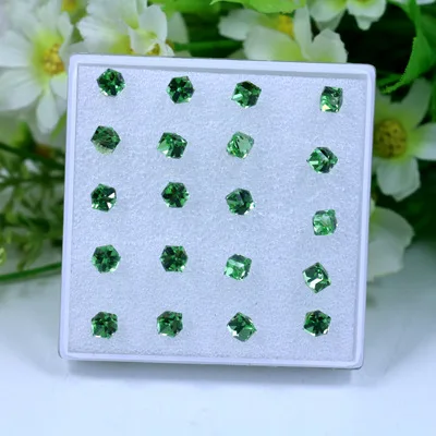 WLP Разноцветные серьги с кристаллами для женщин модные геометрические