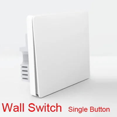 Wall one Key Умный домашний светильник Xiaomi Aqara, Беспроводной Выключатель ZiGBee, настенный выключатель через приложение для смартфона, пульт дистанционного управления - Цвет: Wall one Key