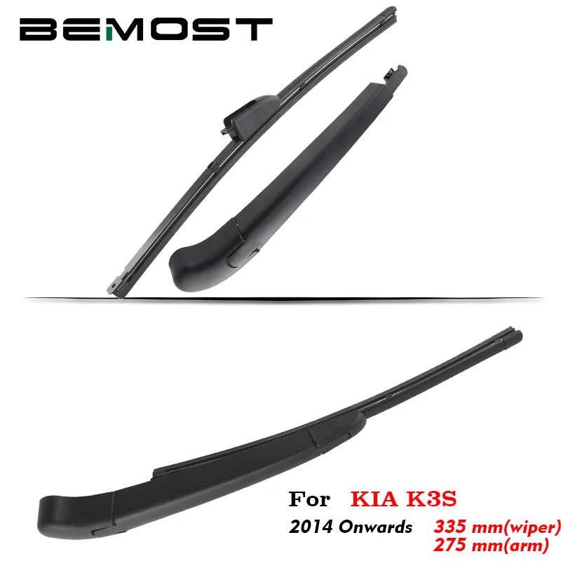 

BEMOST Auto Car Rear Windscreen Winshield Wiper Blade Arm Natural Rubber For Kia K3S 335mm Hatchback 2014 2015 2016 2017 2018