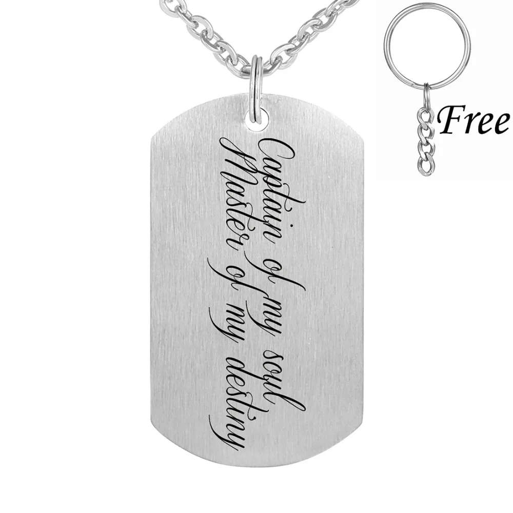 Ювелирные изделия из нержавеющей стали подарок для девушки капитана моей души