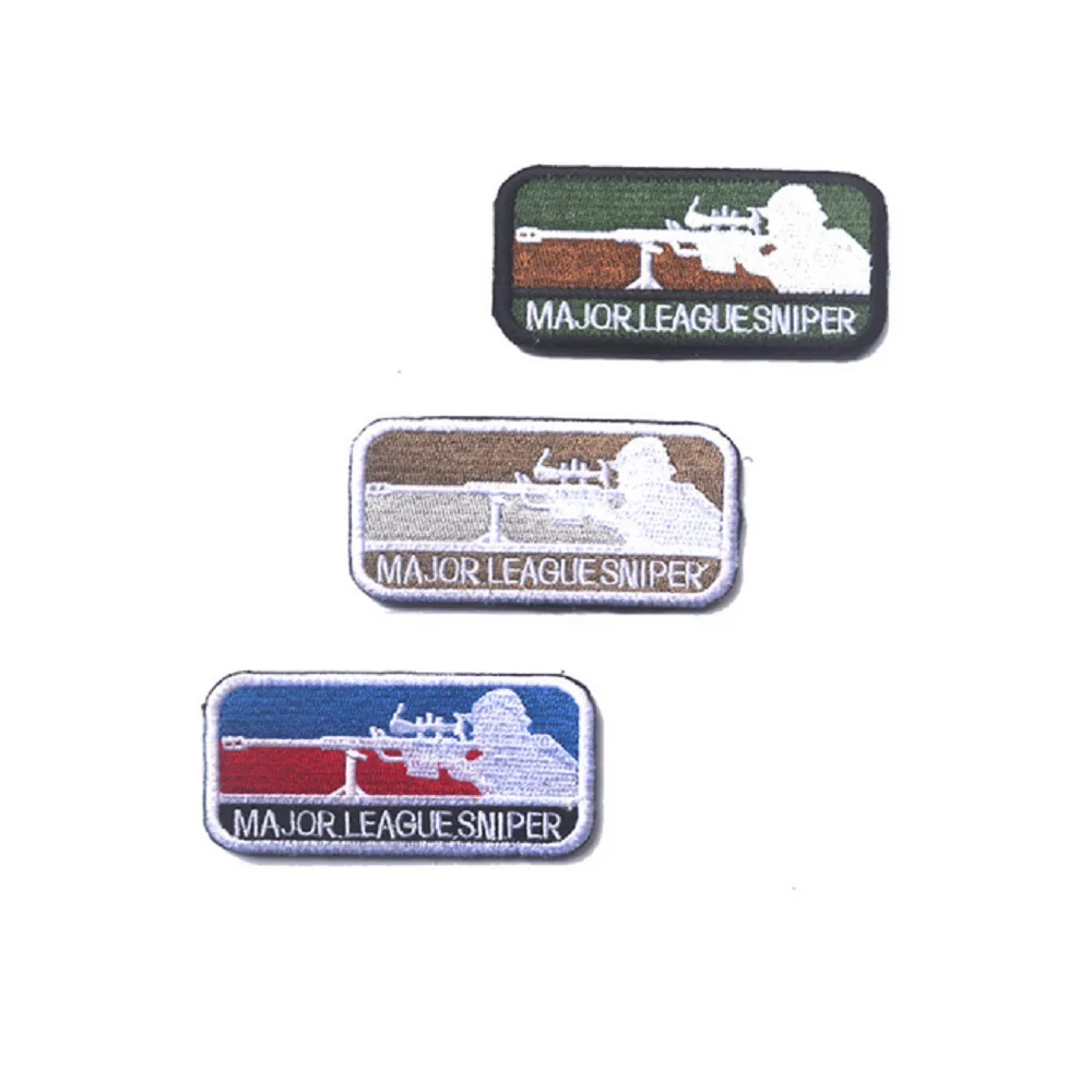 3D нашивки с вышивкой снайперская крупная Лига волшебные наклейки армейские