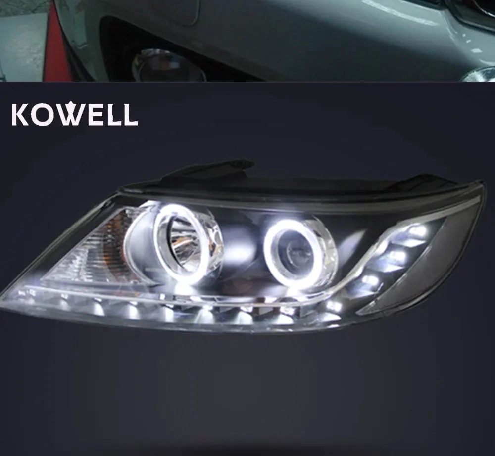 KOWELL автомобильный Стайлинг для Kia Sorento фары Sorento светодиодный фары DRL Объектив двойной луч H7 Ксеноновые Биксеноновые линзы