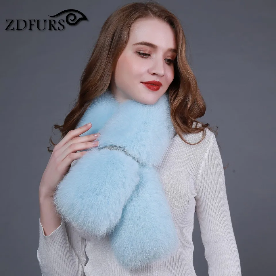 2020 FXFURS модные новые стильные зимние сапоги натурального меха лисы с отложным