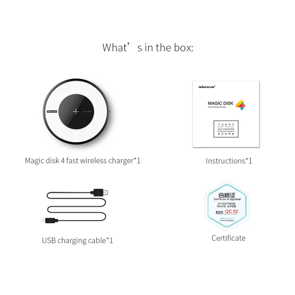 Nillkin mi cro usb type C приемник Qi Беспроводное зарядное устройство для Xiaomi mi 9 8 6 6X SE mi x 3 Poco F1 красный mi K20 7A Note 5 6 7 Pro Lite