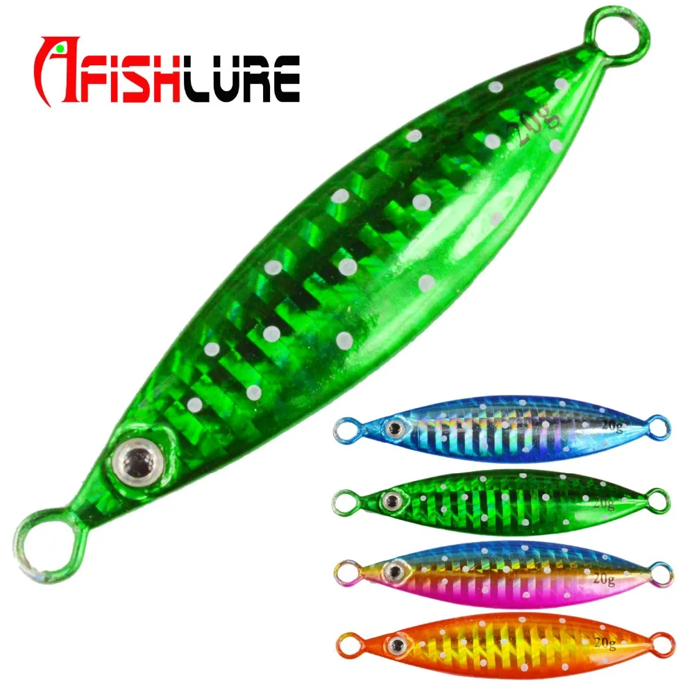 Свинцовая рыба Afishlure 4 шт./лот медленно Тонущая свинцовая джиг 20 г/40 г/60 г/80 г/100 г/150