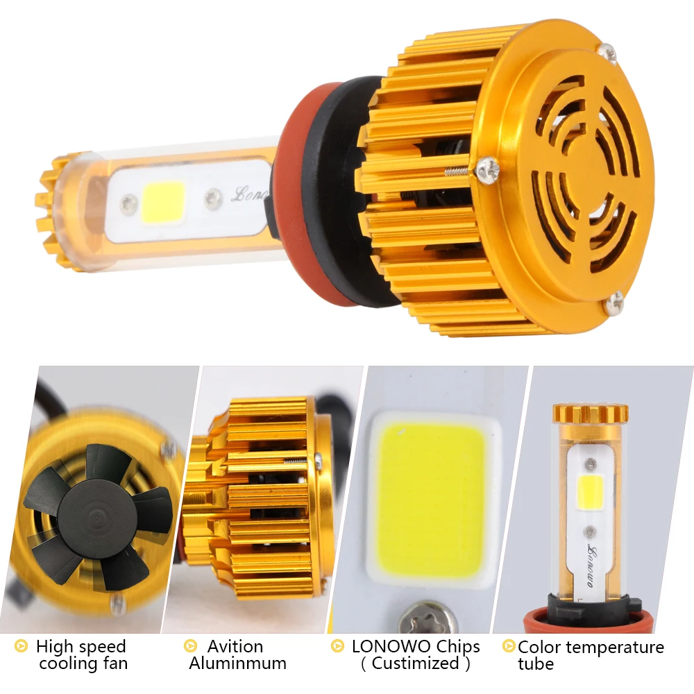 Автомобильные светодиодсветодиодный лампы для передсветильник фар 9005 лм 9006