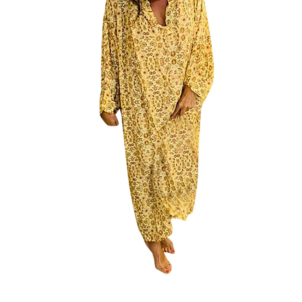 Модное женское летнее новое платье с v образным вырезом и цветочным принтом