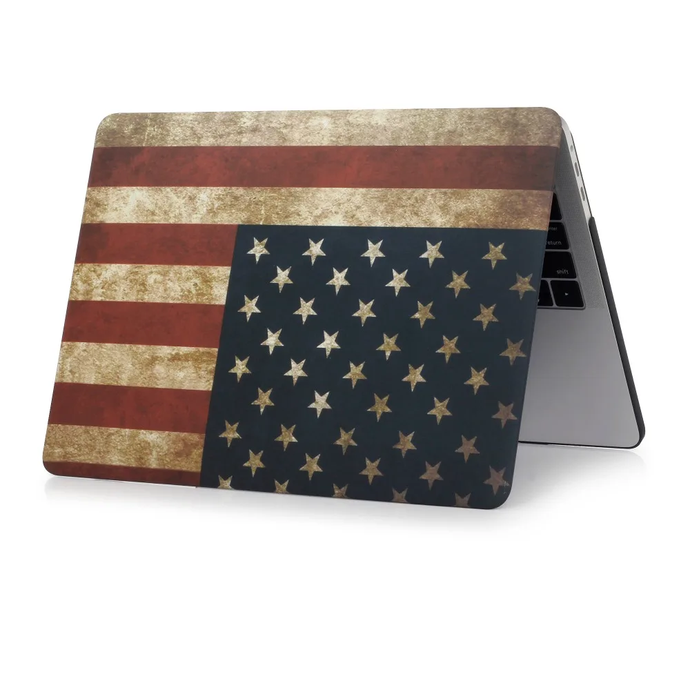 Чехол с рисунком флага для Apple MacBook M1 Chip Air Pro Retina 11 12 13 3 15 16 дюймов 2020 Touch ID Bar New