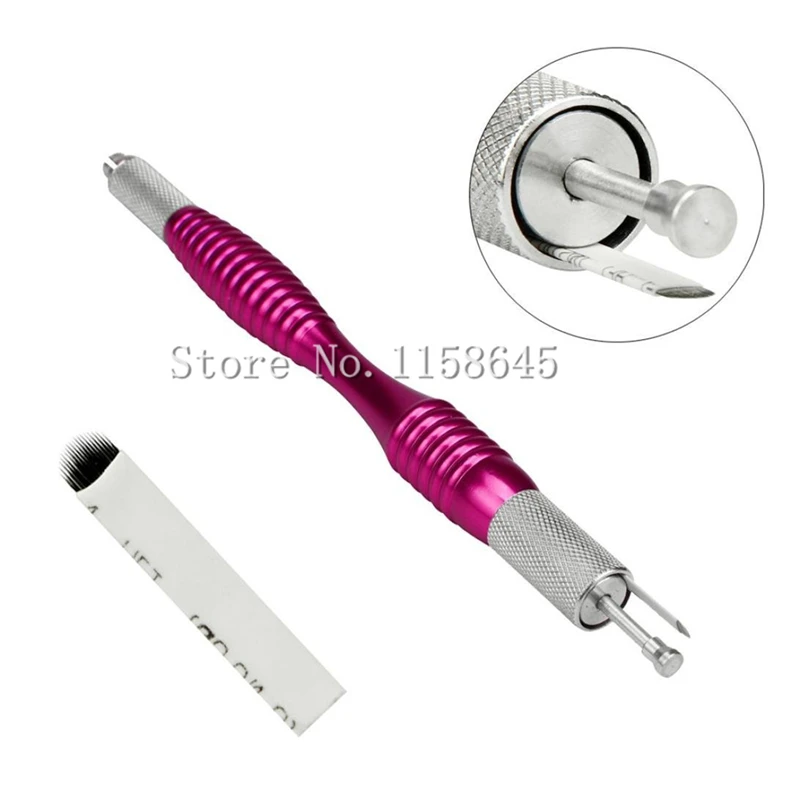 

2Pcs Hot Sale New Design 3Kind Use Accelerate Permanent Makeup Eyeborw Manual Tattoo Pen Machine Microblading Tool +2Pcs Needle