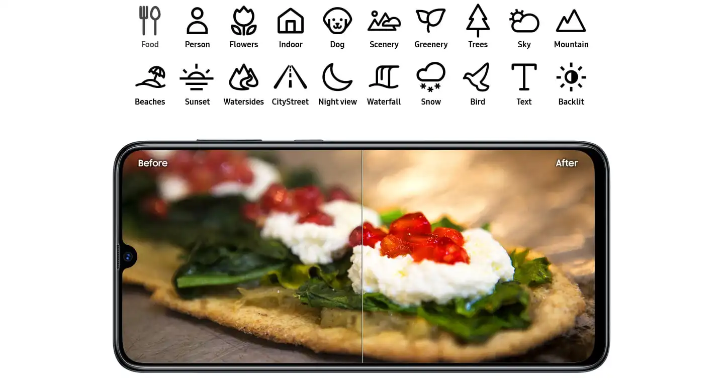 Мобильный телефон samsung Galaxy A70 на весь экран 6,7 дюймов 8 Гб 128 ГБ Восьмиядерный 4500 мАч супер быстрая зарядка 4G мобильный телефон