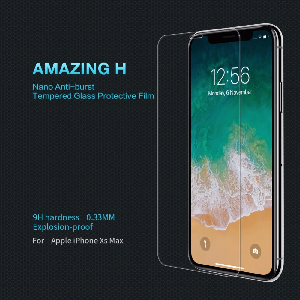Закаленное стекло для Apple iPhone 11 Pro max/Xs max Защита экрана iphone Xr NILLKIN Amazing H