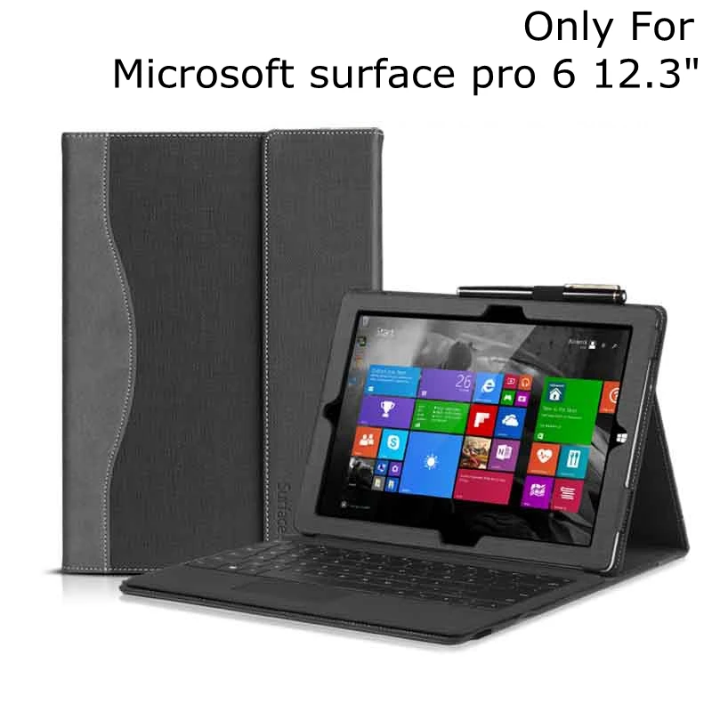 Модный кожаный чехол для планшета Microsoft Surface Pro 7/6 12 3 дюйма с клавиатурой и