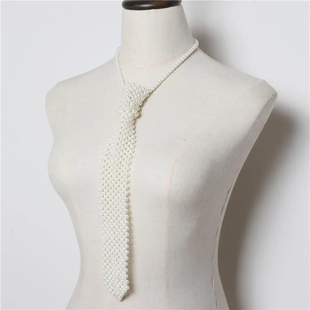 Женское ожерелье с жемчугом ручной работы модное Стильное однотонное элегантные