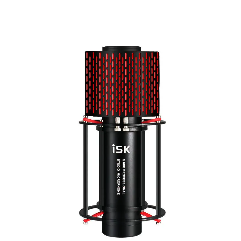 ISK S600 конденсаторный записывающий микрофон 25 мм большая пленка звуковая головка в форме сердца указывающий звукосниматель