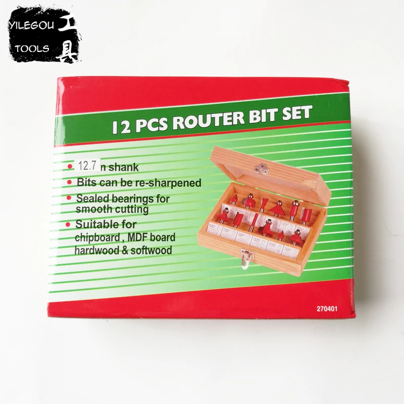 Профессиональный набор фрез из карбида вольфрама с хвостовиком 1/2 дюйма Комплект