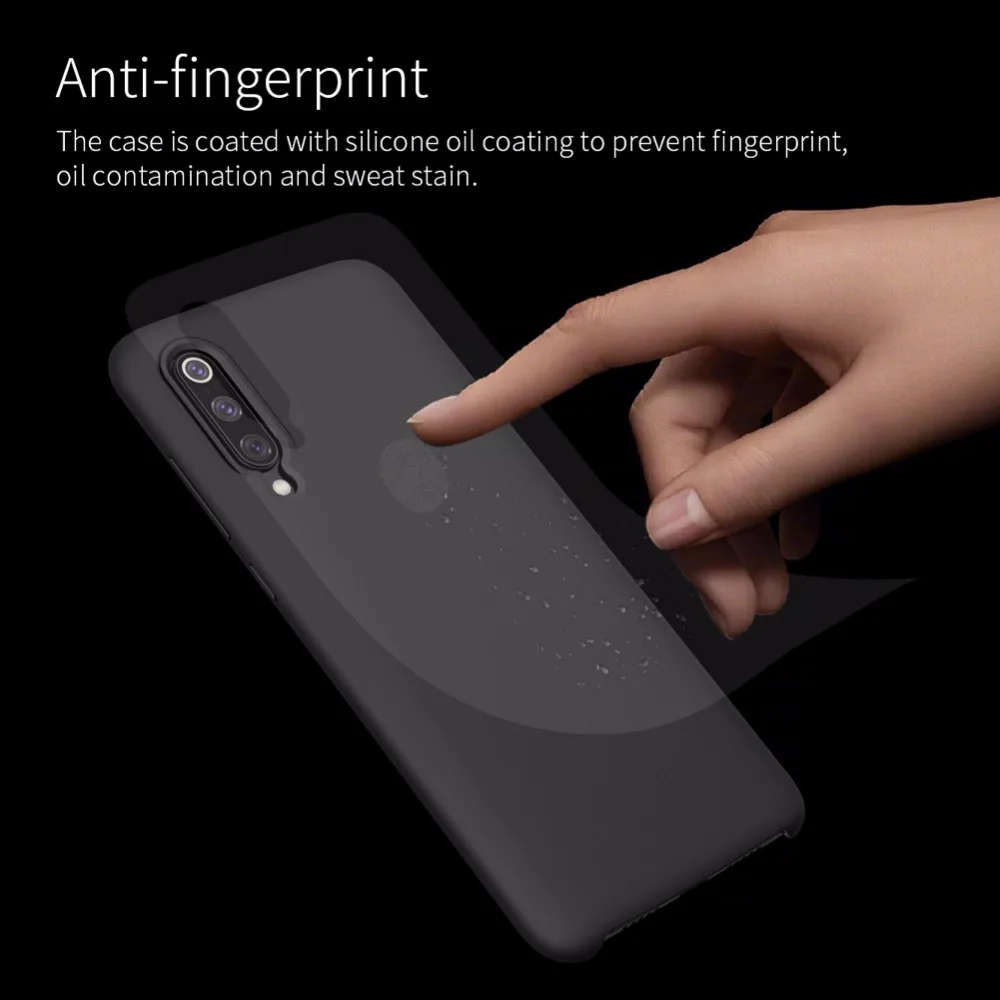 NILLKIN Flex Pure Liquid Silicone Case For Xiaomi mi9 /mi9 Explore Transparent Version Anti-fingerprint soft Back cover |
