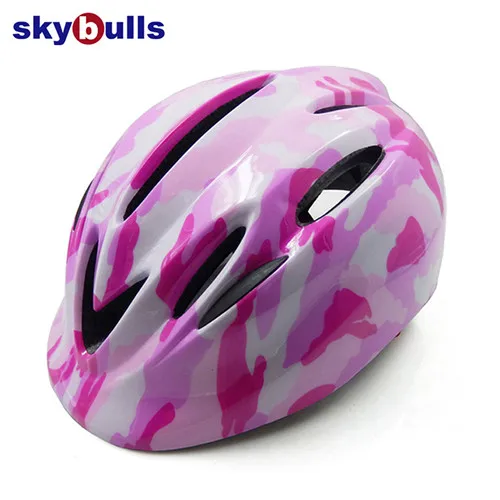 Camouflage Skybulls Детский велосипедный шлем сверхлегкий Детский защитный велосипедный шлем для катания на коньках для спорта на открытом воздухе защитная Кепка Велосипедное снаряжение - Цвет: Camouflage