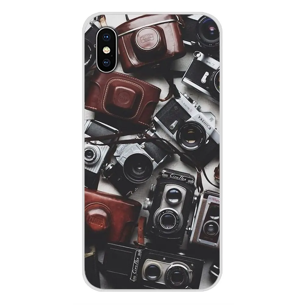 Мягкий прозрачный чехол для объектива камеры фотографа Apple iPhone X XR XS MAX 4 4S 5 5S 5C SE 6 6S
