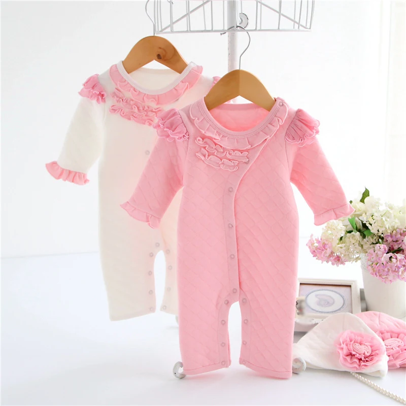 Лидер продаж 2017 года новый стиль Одежда для новорожденных девочек кружевной