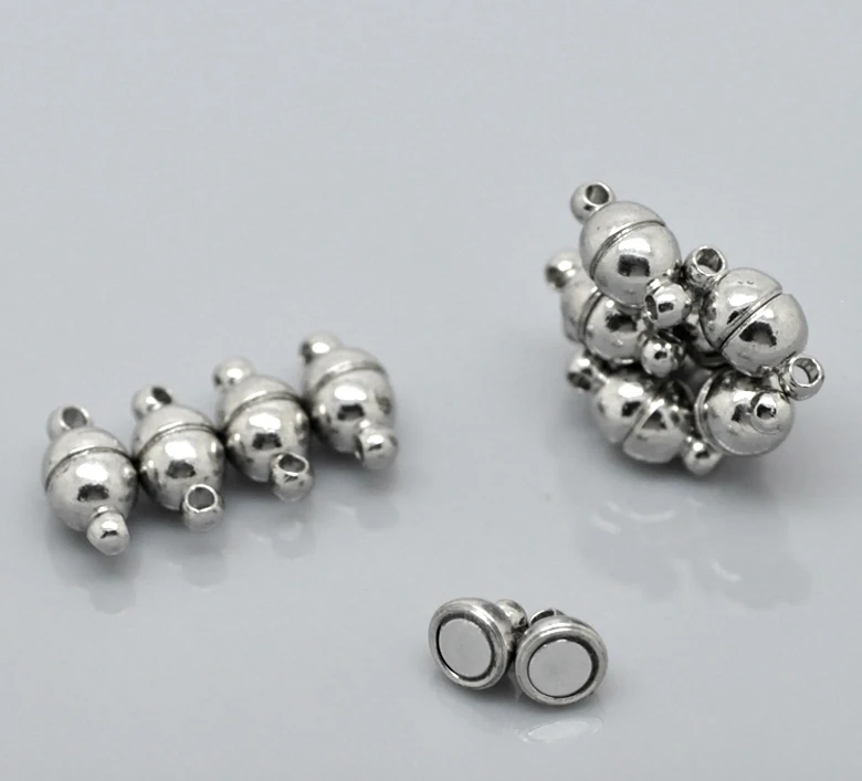 DoreenBeads 1 комплект серебристых магнитных застежек 12x6 мм (4/8 &quotx2/8&quot) лидер продаж