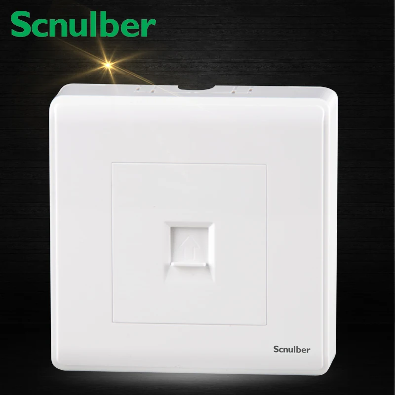 86mm white surface mounted RJ11 telephone wall switch Socket Outlet | Обустройство дома