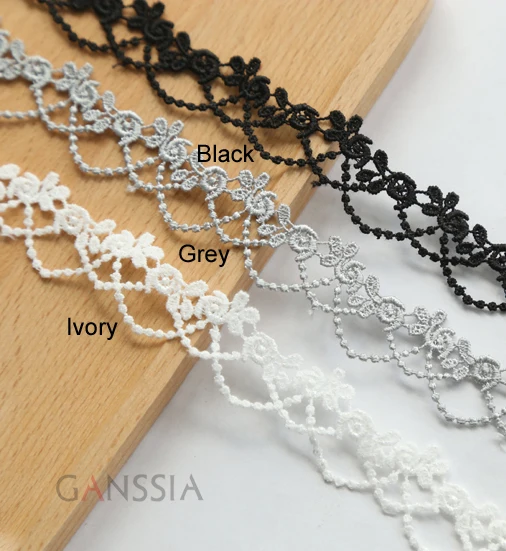 1 ярда в ширину: 5 см Элегантное ожерелье из розового кружева планки для DIY Ppolyester