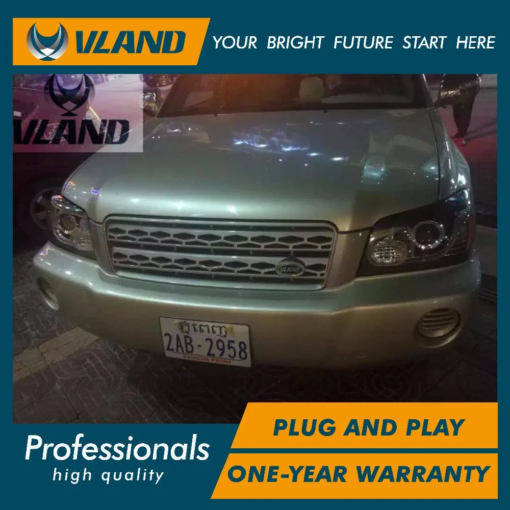 Бесплатная доставка Vland factory для HIGHLANDER 2000 2007 Хромированная передняя решетка