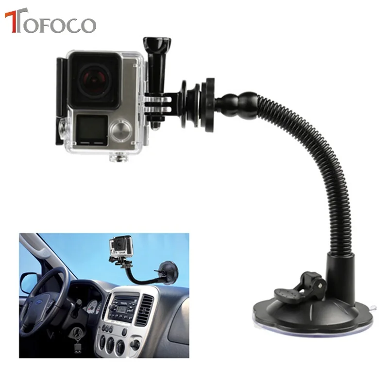 Гибкий держатель на присоске TOFOCO для Gopro Hero 4/3|for gopro|gopro bracketsuction bracket |