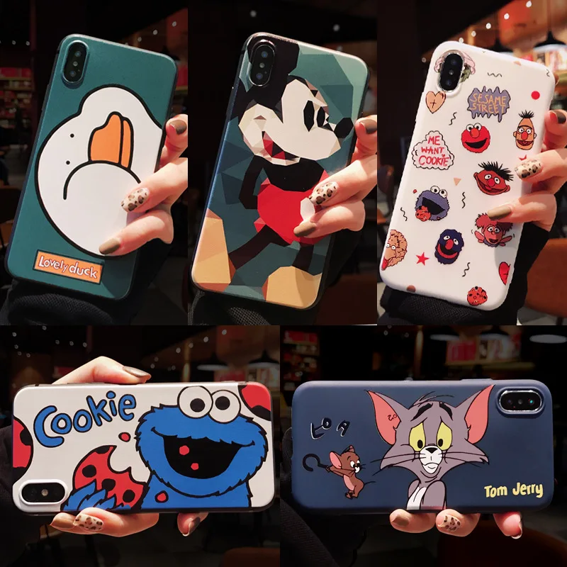 Милый чехол для телефона с изображением улицы Сезам, чехол для iPhone 7, 8, 6s Plus, 11 Pro, XS, Max, чехол с рисунком, силиконовый чехол для iPhone X, XR