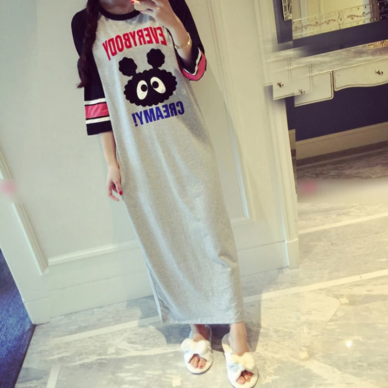 

New Hot Nightgowns Night Dress Women Sleeping Dress Night Gown Nachtkleding Nuisette Longue Nightwear Big Size Chemise De Nuit