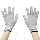 1 пара Проводящий волоконный электрод десяток массажа перчатки с адаптером селфи-стик подводящего провода Применение для ДЕСЯТКИEMS блок