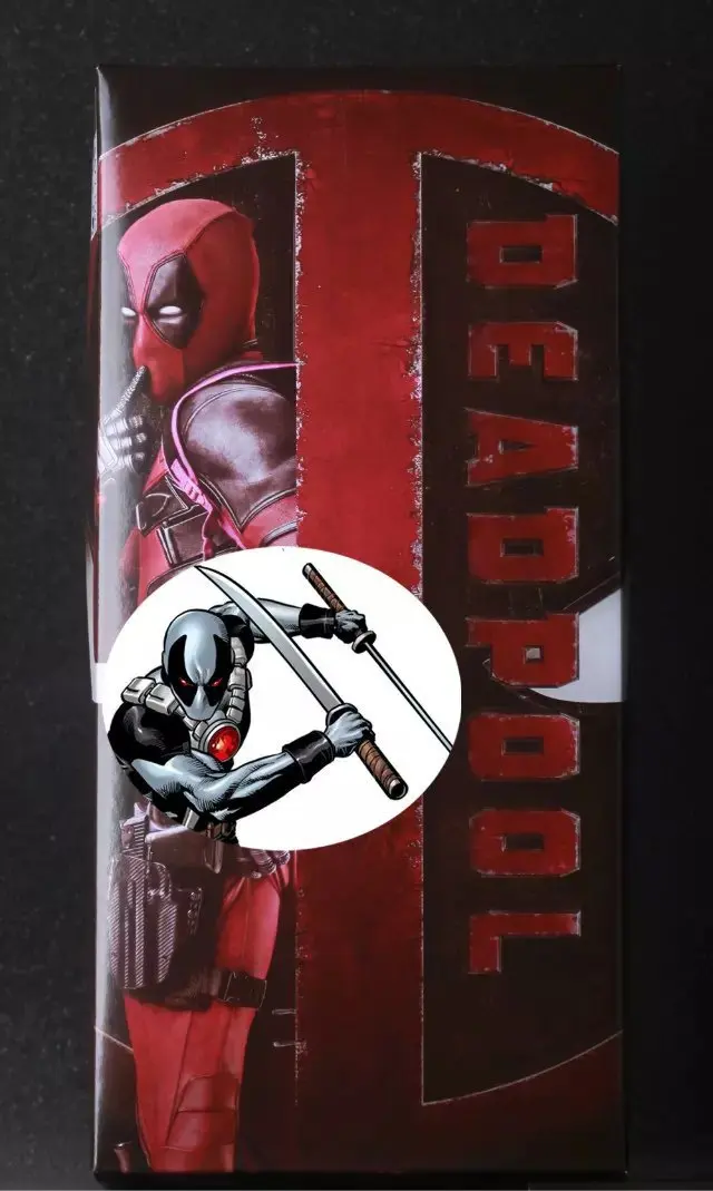 Сумасшедшие игрушки Marvel X men 12 &quot30 см Дэдпул красный и серебристый цвет ПВХ