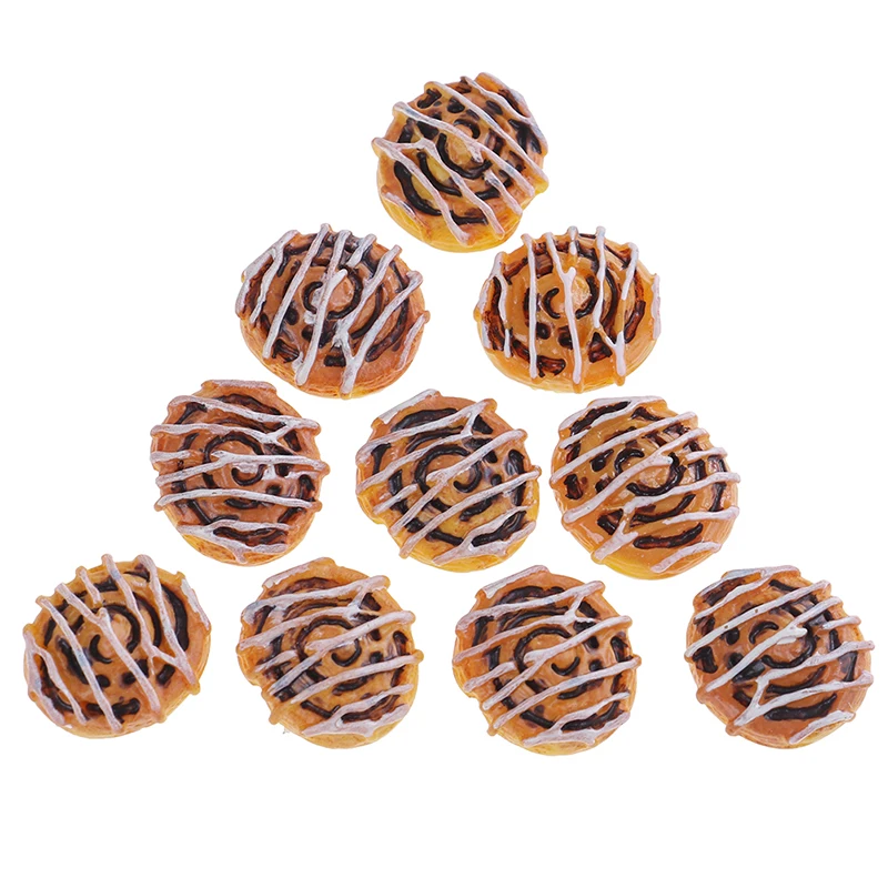 10 шт. украшение для скрапбукинга искусственный хлеб миниатюры еды плоская на