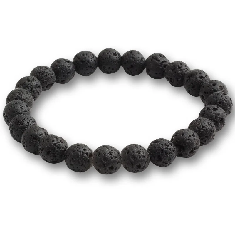 Black Lava Очаровательные Парные браслеты натуральный камень Лава крест ЗВЕЗДА черепаха Будда бусины браслет для мужчин женщин дружеский подарок прядь ювелирных изделий - Окраска металла: Black Lava