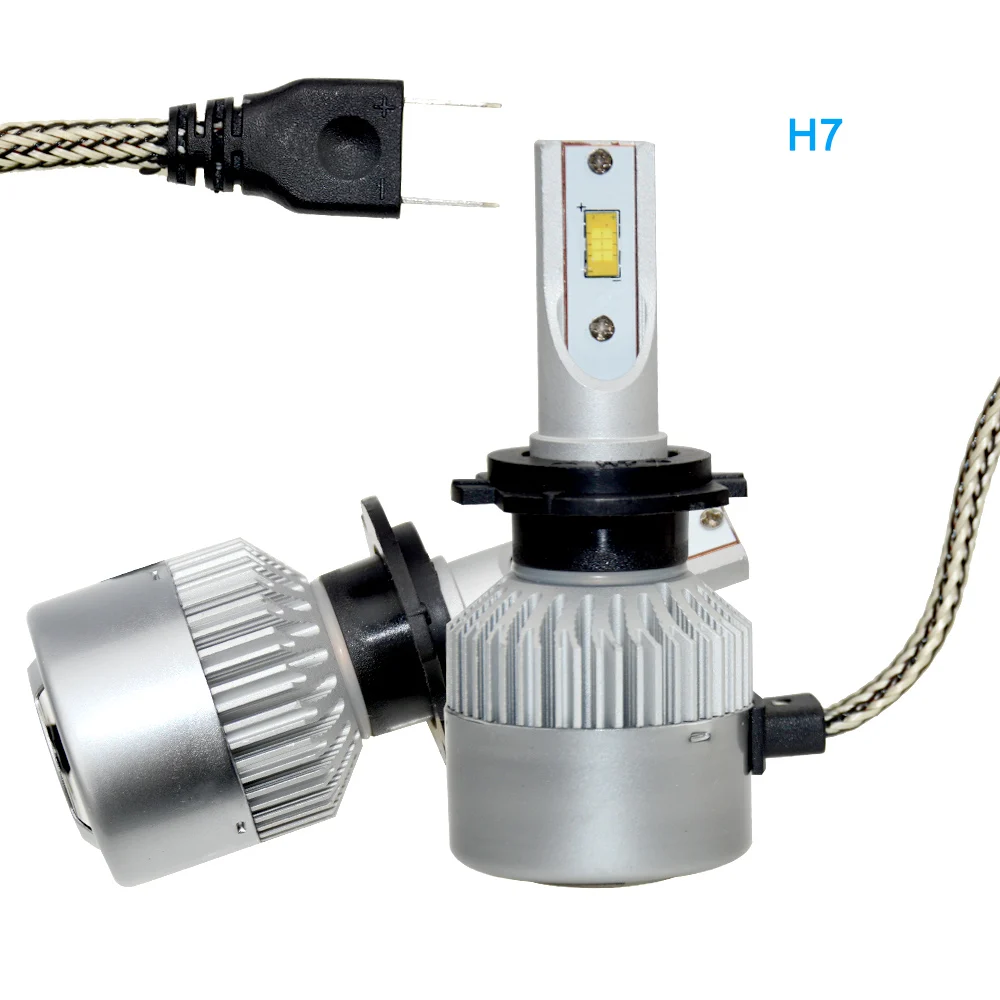 OkeyTech H7 лампы для фар 72 Вт 6000 К CSP чип LED 9 ~ 36 В фара противотуманная 8000лм однолучевая
