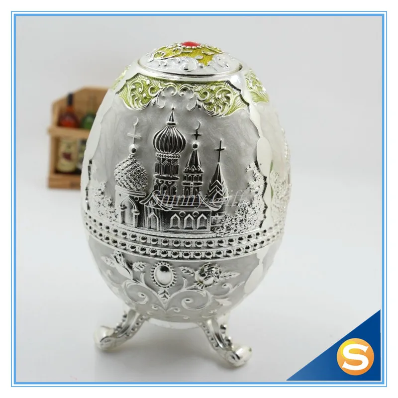 Русский стиль Faberge яйцо зубочистка держатель с открывалкой для бутылок случайный