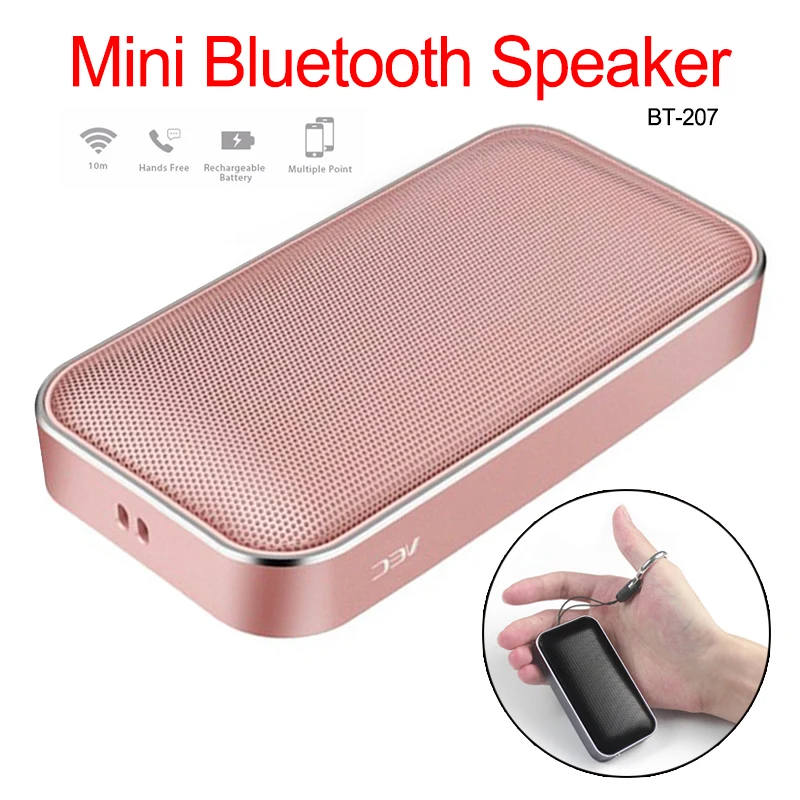 

Portable Wireless Bluetooth Speaker Mini Small Metal Music Sound Box Handsfree Bass Subwoofer for All Smart Phone
