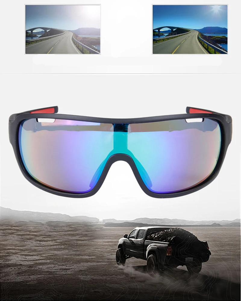 Велосипедные очки солнцезащитные очки для menPolarized Велоспорт очки UV400 велосипед спортивный для езды на открытом воздухе, для езды на велосипеде, солнцезащитные очки, 5 линз, защита для глаз