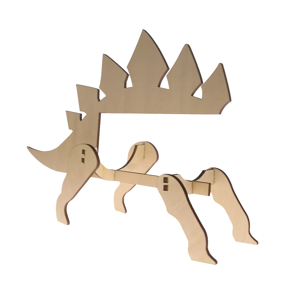 1 шт. держатель для бутылки вина Stegosaurus деревянная Винная стойка с динозавром