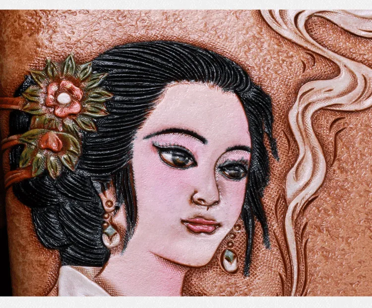 Женские бумажники резная Китайская древняя красота Diao Chan вязаная сумка на молнии