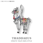 Альпака ламы Подвески 925 стерлингового серебра кулоны из нержавеющей стали ювелирные изделия милый подарок для Европы подходят для изготовления ювелирных изделий, сделай сам, и для женщин и мужчин