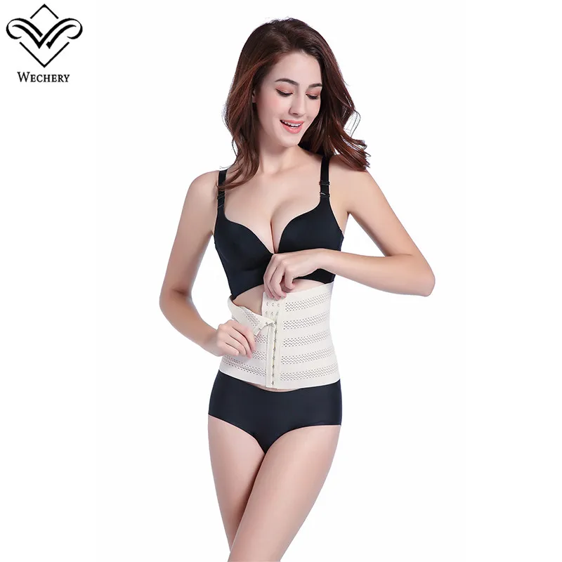 Nude Wechery нижнее белье для похудения, корсет для талии, Корректирующее белье для тела, пояс для живота с эластичным отверстием, бесшовный пояс для живота, пояс для похудения - Цвет: Nude