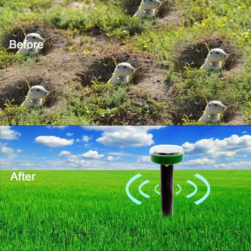 Репеллент от моли солнечной энергии Ультразвуковой Отпугиватель вредителей