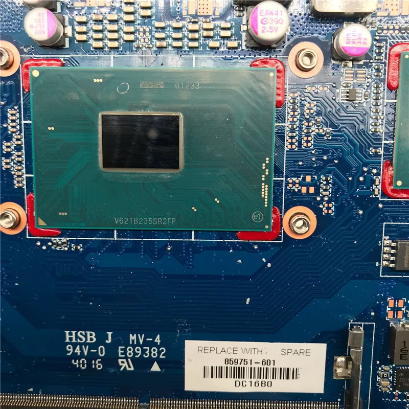 В течение 15-AX 15-ax003lat TPN-Q173 Материнская плата ноутбука 859751-601 G35A DAG35AMB8E0 комплектующие фотоаппарата SONY DSC 965 м 4 Гб i5-6300HQ тестирование