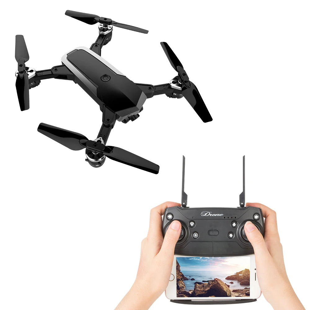 Складной Дрон Радиоуправляемый квадрокоптер JD 20S мини Мультикоптер 360 флип wifi FPV