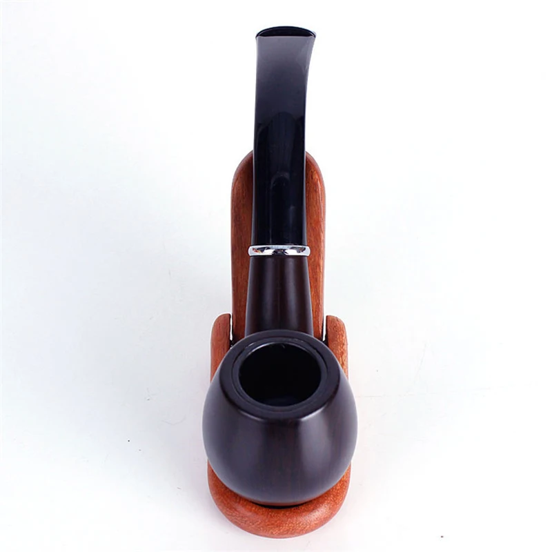 Classic Pipe Smoking Set of Solid Wood Smoke Tube Filter Wooden Cigarette accessories |