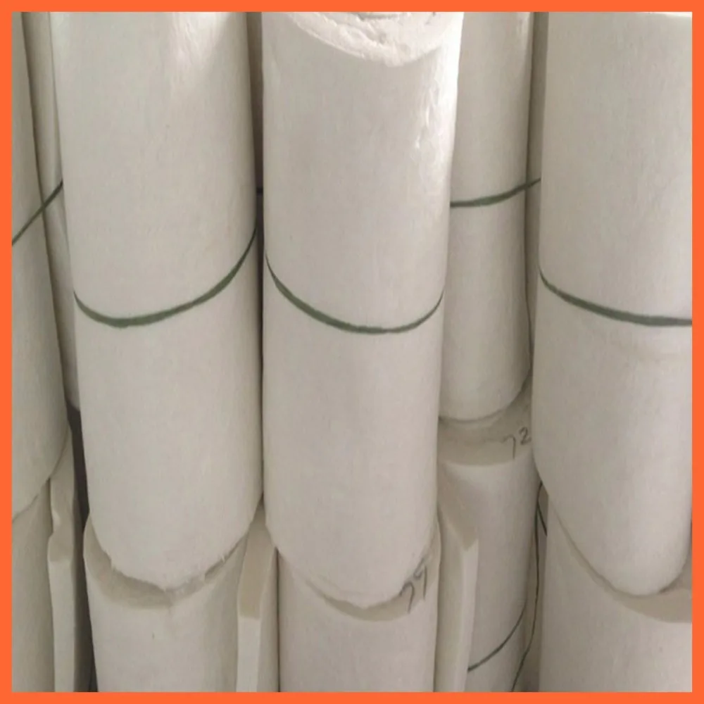 

2"x24"x39" Duurzaam Wit Aluminium Silicaat Hoge Temperatuur Isolatie Keramische Vezels Deken Stof voor industrie Building