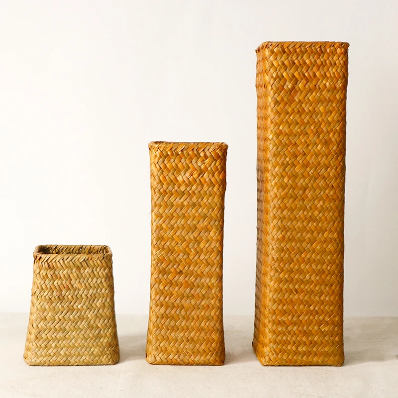 Натуральная водоросли Ручной Работы Цветочная композиция корзина ретро ваза в