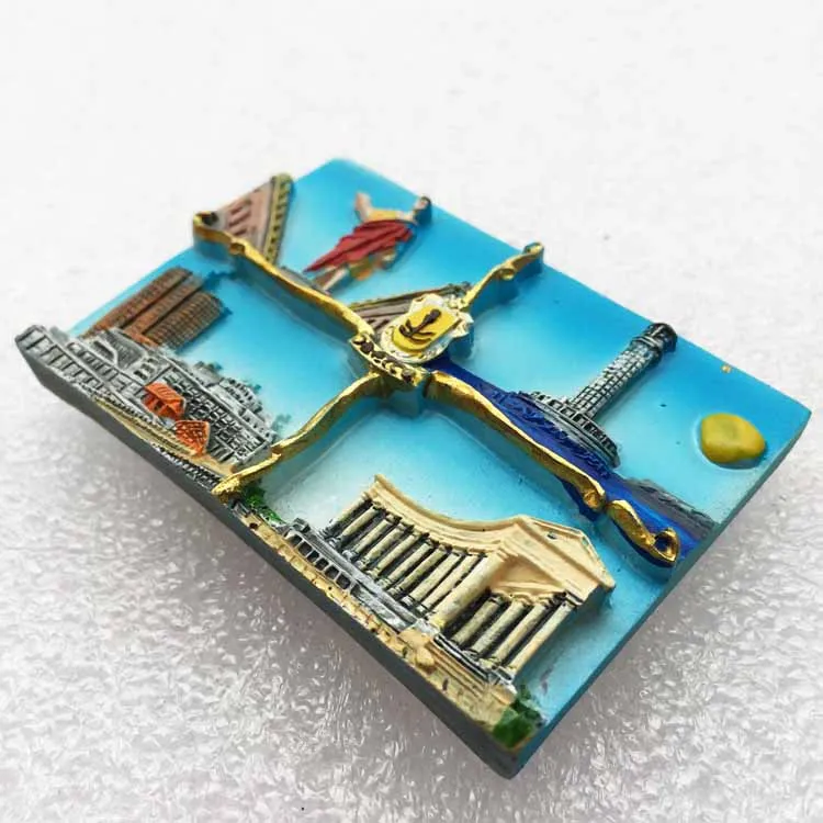 Греция Олимпийский храм Zeus туристические сувенирные холодильники наклейки|tourist